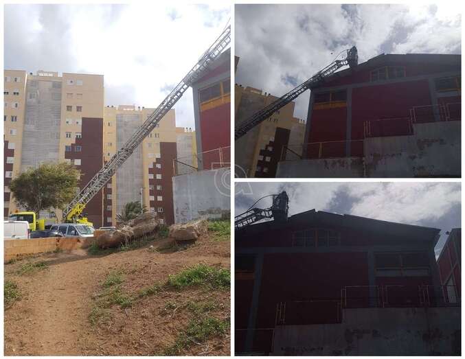 Imagen de la intervención de los bomberos/TA.